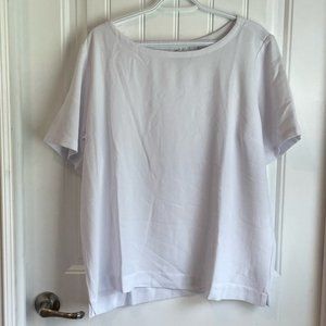 LíNEA by Louis Dell Olio XL White blouse QVC purchase